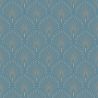 Papier peint expansé sur intissé graphique turquoise et doré LAYLA GRAND HOTEL - Stylist par Grandeco - GV3104
