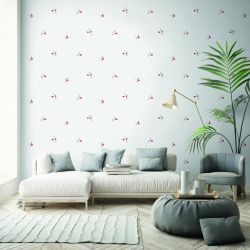 Papier peint intissé graphique violet ACIES - Géométrique par Grandeco - A41002