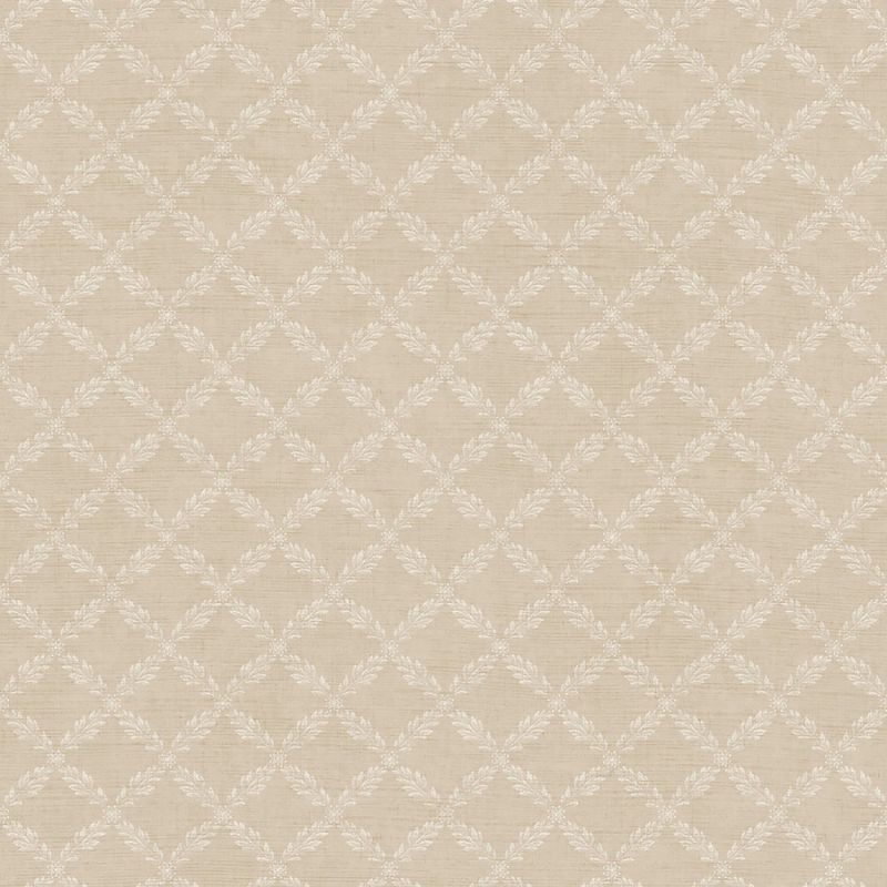 Papier peint intissé classique lin et beige BAROQUE - Italian Silk par Lutèce - 5052