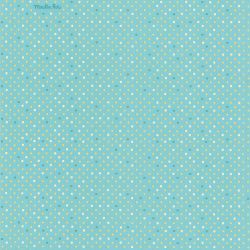 Papier peint standard graphique vert d'eau et bleu POIS JOLI - Moulin Roty par Lutèce - 629403