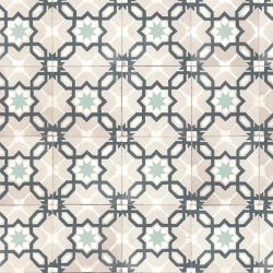 Papier peint vinyle sur intissé graphique bleu de prusse et vert d'eau RETRO VINTAGE - Géométrique par Lutèce - 51170204