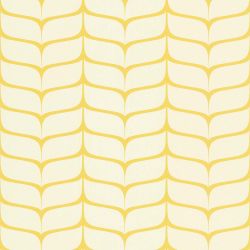 Papier peint expansé sur intissé graphique moutarde et écru RETRO - Géométrique par Lutèce - 51171302