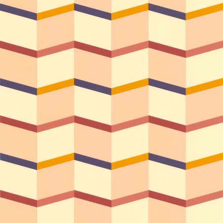 Papier peint vinyle sur intissé graphique terracotta et bleu marine STAIRS - Bensimon par Lutèce - 51172707 Papier peint vinyle sur intissé graphique terracotta et bleu marine STAIRS - Bensimon par Lutèce - 51172707