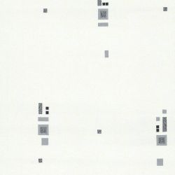 Papier peint vinyle sur papier graphique gris et noir SQUARE - Géométrique par Lutèce - 53070209