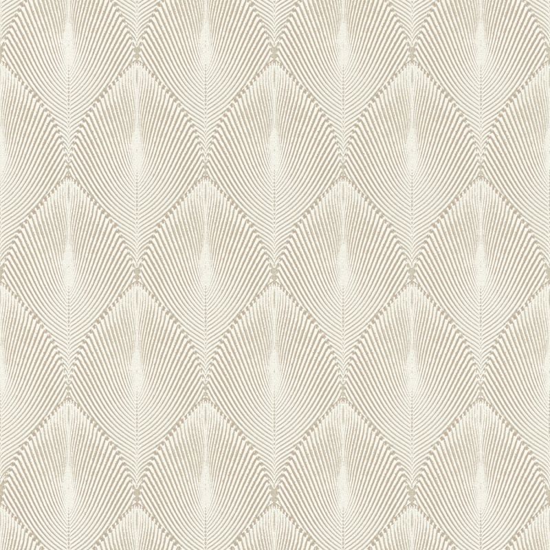 Papier peint expansé sur intissé graphique beige et taupe irisé YUCATAN - Géométrique par Rasch - 535815