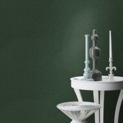 Papier peint intissé uni vert sapin BASIC - Essentiel par Rasch - 466140