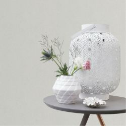 Papier peint vinyle sur intissé uni blanc BETON - Essentiel par Rasch - 489804