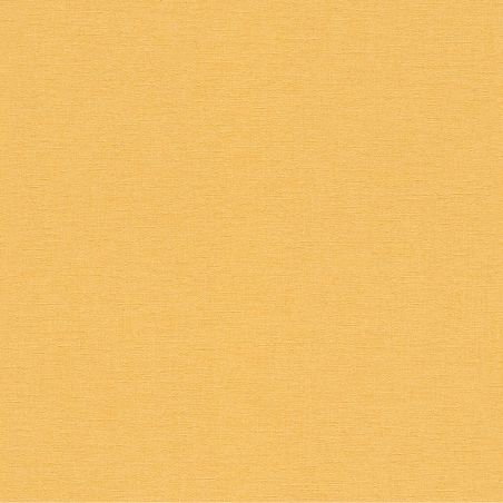 Papier peint vinyle sur intissé uni moutarde TISSAGE - Essentiel par Rasch - 448580