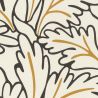 Papier peint vinyle sur intissé végétal noir et ocre MATISSE - Fleur par Rasch - 465686