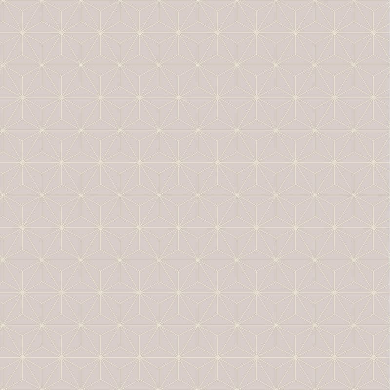 Papier peint expansé sur intissé graphique rose pailleté et blanc ORIGAMI - Géométrique par Ugepa - L48003