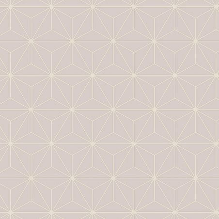 Papier peint expansé sur intissé graphique rose pailleté et blanc ORIGAMI - Géométrique par Ugepa - L48003
