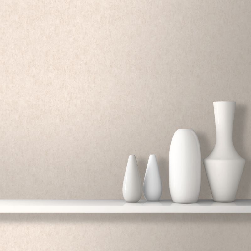 Papier peint expansé sur intissé uni pailleté beige BASIC - Essentiel par Ugepa - J85048