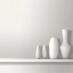 Papier peint expansé sur intissé uni pailleté blanc BASIC - Essentiel par Ugepa - J85000