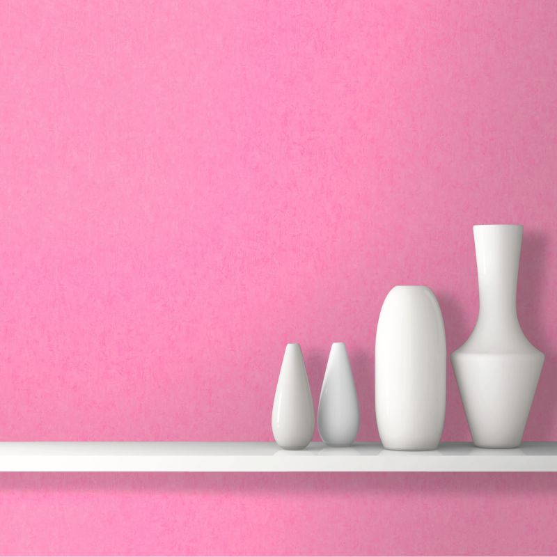 Papier peint expansé sur intissé uni pailleté rose BASIC - Essentiel par Ugepa - J85003