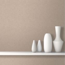 Papier peint expansé sur intissé uni pailleté taupe BASIC - Essentiel par Ugepa - J85058