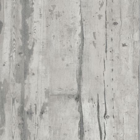 Papier peint vinyle sur intissé trompe l'œil gris béton et gris clair GUERNESEY - Faux semblant par Ugepa - 10909