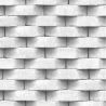Papier peint vinyle sur intissé trompe l'œil gris et blanc ROCKSTONE - Géométrique par Ugepa - L57109
