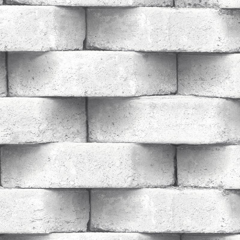 Papier peint vinyle sur intissé trompe l'œil gris et blanc ROCKSTONE - Géométrique par Ugepa - L57109