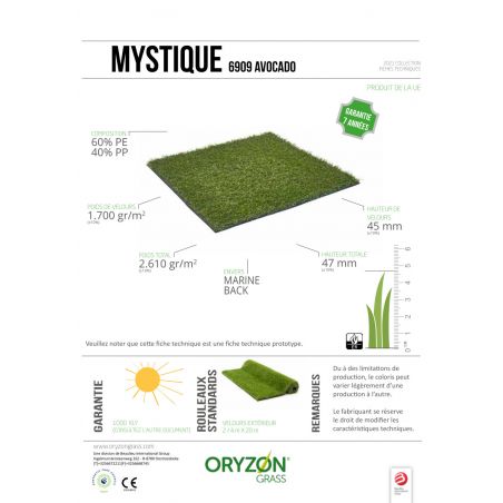 Moquette gazon mystique 6909 avocado 4m