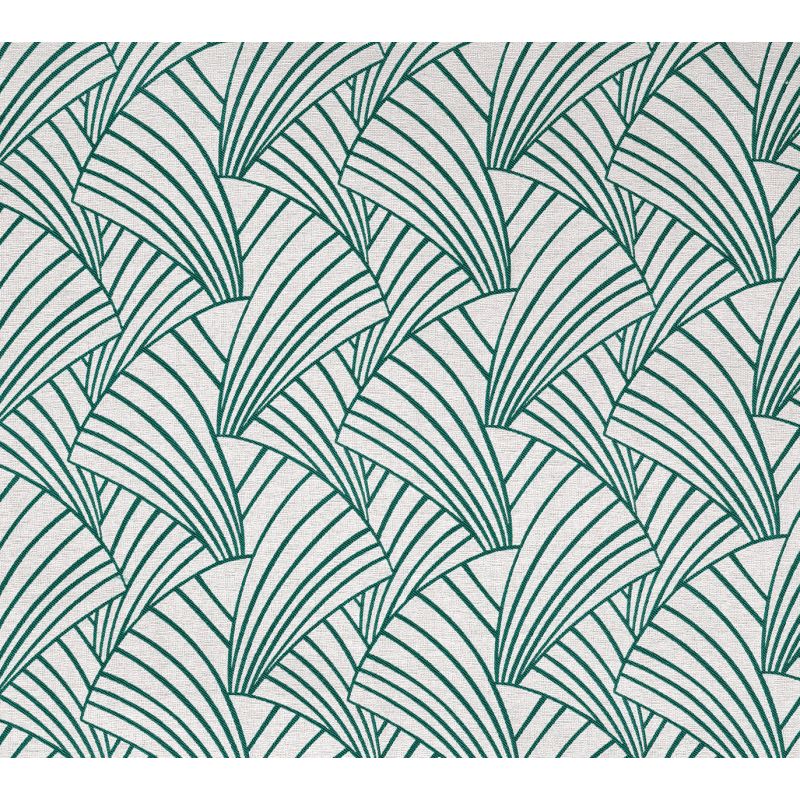 Prêt-à-Poser rideau - 135cmx240cm - géométrique art déco vert ARDECO par Linder