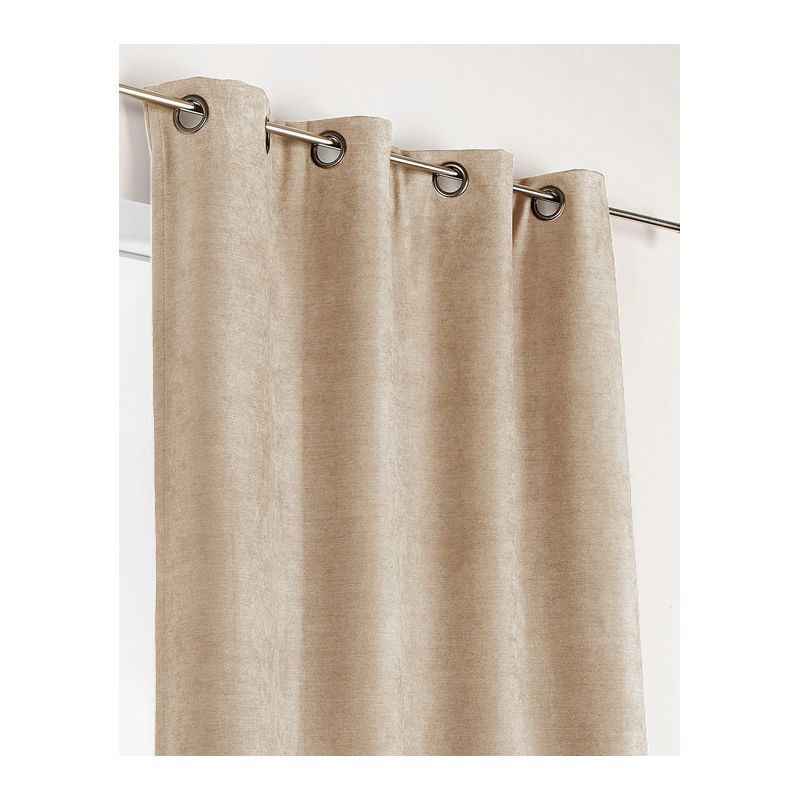 Prêt-à-Poser rideau - 140cmx260cm - uni beige ALASKA par Linder