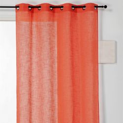 Prêt-à-Poser voilage - 140cmx240cm - uni orange VERONICA par Linder