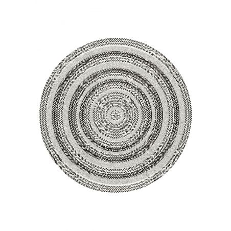 Tapis rond - diam 160cm - Contemporain noir et blanc RITUAL par Balta Tapis rond - diam 160cm - Contemporain noir et blanc RITUAL par Balta
