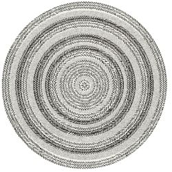 Tapis rond - diam 160cm - Contemporain noir et blanc RITUAL par Balta