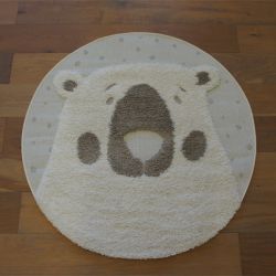 Tapis rond - diam 120cm - Enfant écru et beige RICHIE par Balta