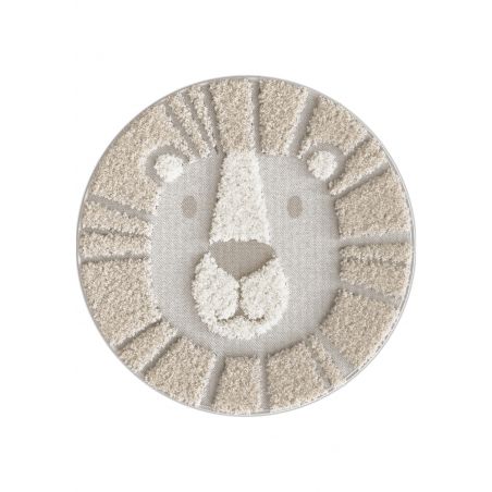 Tapis rond - diam 120cm - Enfant écru et beige RICHIE par Balta