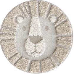 Tapis rond - diam 120cm - Enfant écru et beige RICHIE par Balta