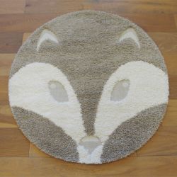 Tapis rond - diam 120cm - Enfant écru et beige RICHIE par Balta