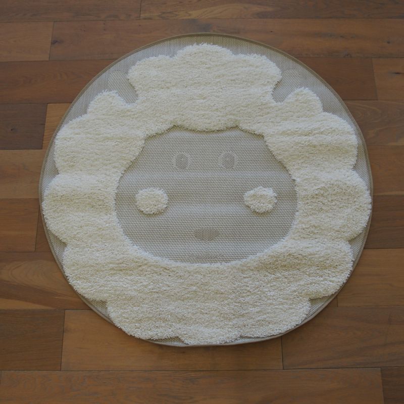 Tapis rond - diam 120cm - Enfant écru et beige RICHIE par Balta