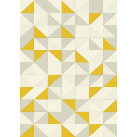 Tapis de salon - 140x200cm - Contemporain écru et moutarde CANVAS par Balta