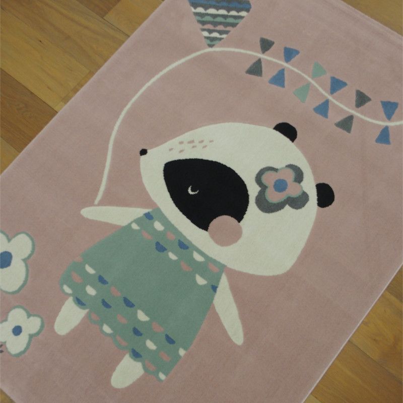 Tapis enfant - 120x170cm - Enfant rose et vert CANVAS par Balta