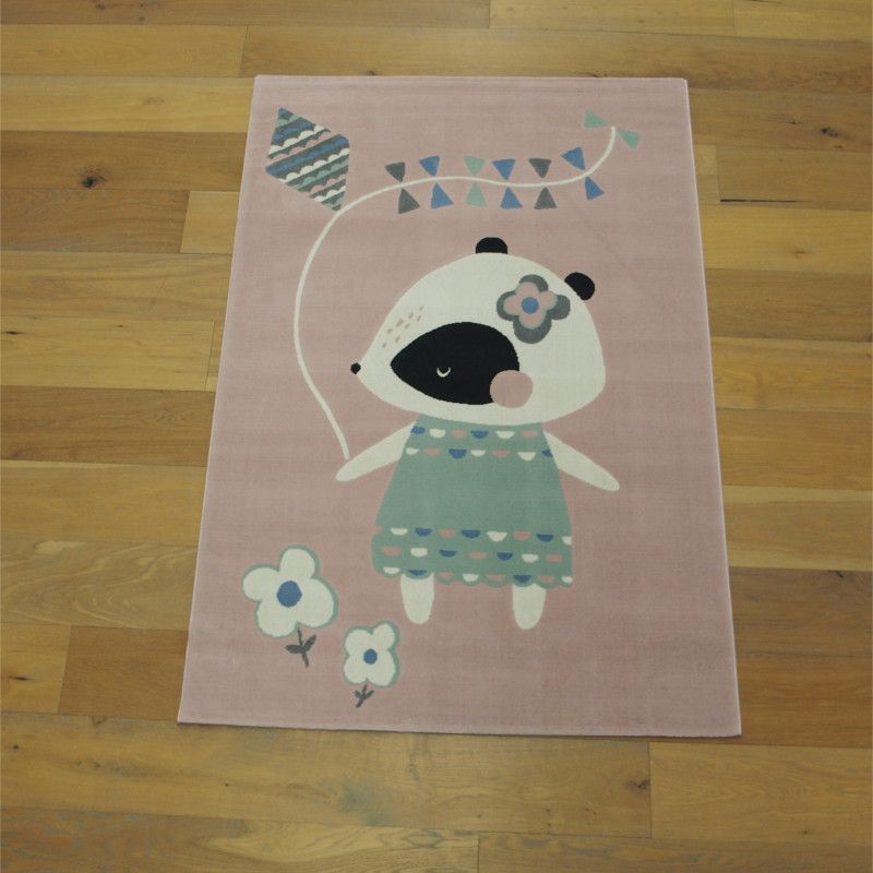 Tapis enfant - 120x170cm - Enfant rose et vert CANVAS par Balta