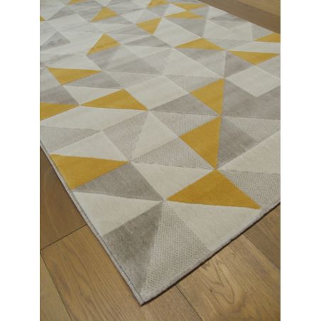 Tapis de salon - 140x200cm - Contemporain écru et moutarde CANVAS par Balta