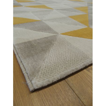 Tapis de salon - 140x200cm - Contemporain écru et moutarde CANVAS par Balta