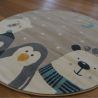 Tapis rond - diam 120cm - Enfant beige et gris RICHIE par Balta