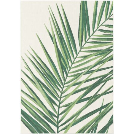 Tapis de salon - 140x200cm - Animal / Végétal vert fond écru STAR par Balta Tapis de salon - 140x200cm - Animal / Végétal vert fond écru STAR par Balta