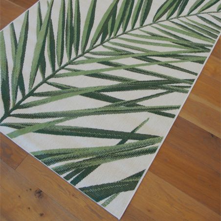 Tapis de salon - 140x200cm - Animal / Végétal vert fond écru STAR par Balta Tapis de salon - 140x200cm - Animal / Végétal vert fond écru STAR par Balta