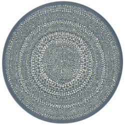 Tapis rond - diam 120cm - Uni / Faux-uni gris et blanc ESSENZA par Balta