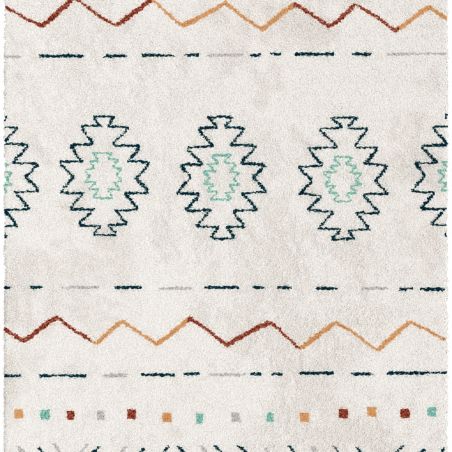 Tapis de salon - 120x170cm - Ethnique / Berbére écru et multico SHERPA par Balta