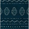 Tapis de salon - 120x170cm - Ethnique / Berbére écru fond bleu marine SHERPA par Balta