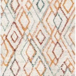 Tapis de salon - 160x230cm - Ethnique / Berbére écru et multico SHERPA par Balta