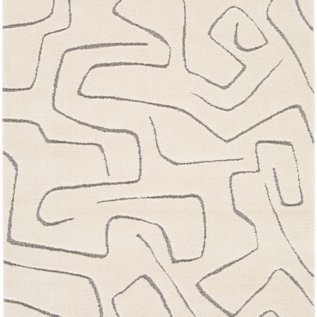 Tapis de salon - 120x170cm - Contemporain écru et gris COCOON par Balta