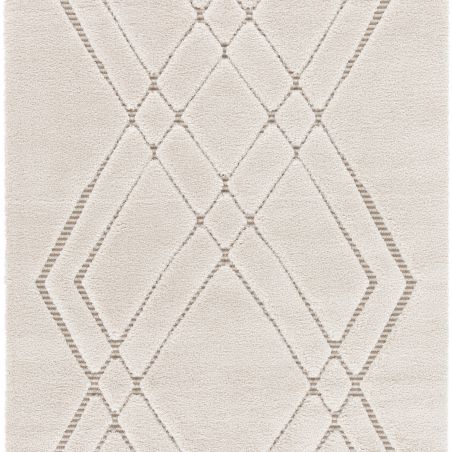Tapis de salon - 160x230cm - Ethnique / Berbére écru et taupe FARA par Balta Tapis de salon - 160x230cm - Ethnique / Berbére écru et taupe FARA par Balta