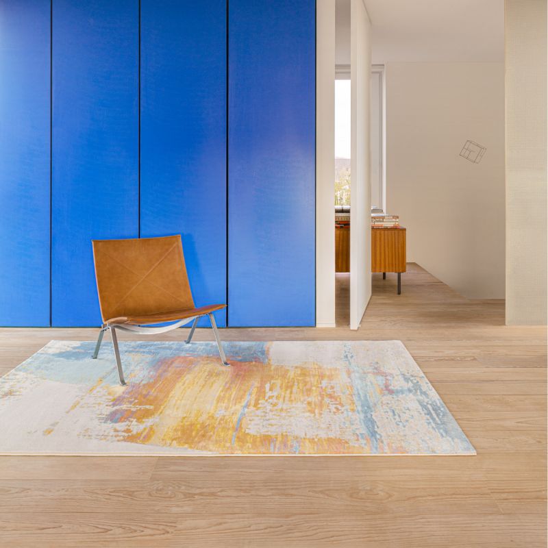 Tapis de salon - 160x230cm - Classique bleu et jaune BLOOM par Osta