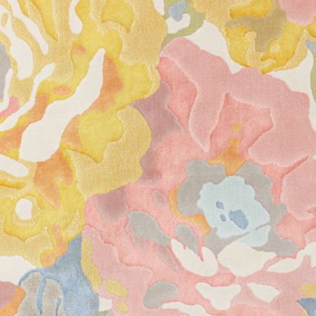 Tapis rond - diam 160cm - Classique bleu et jaune BLOOM par Osta