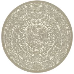 Tapis rond - diam 120cm - Uni / Faux-uni taupe ESSENZA par Balta